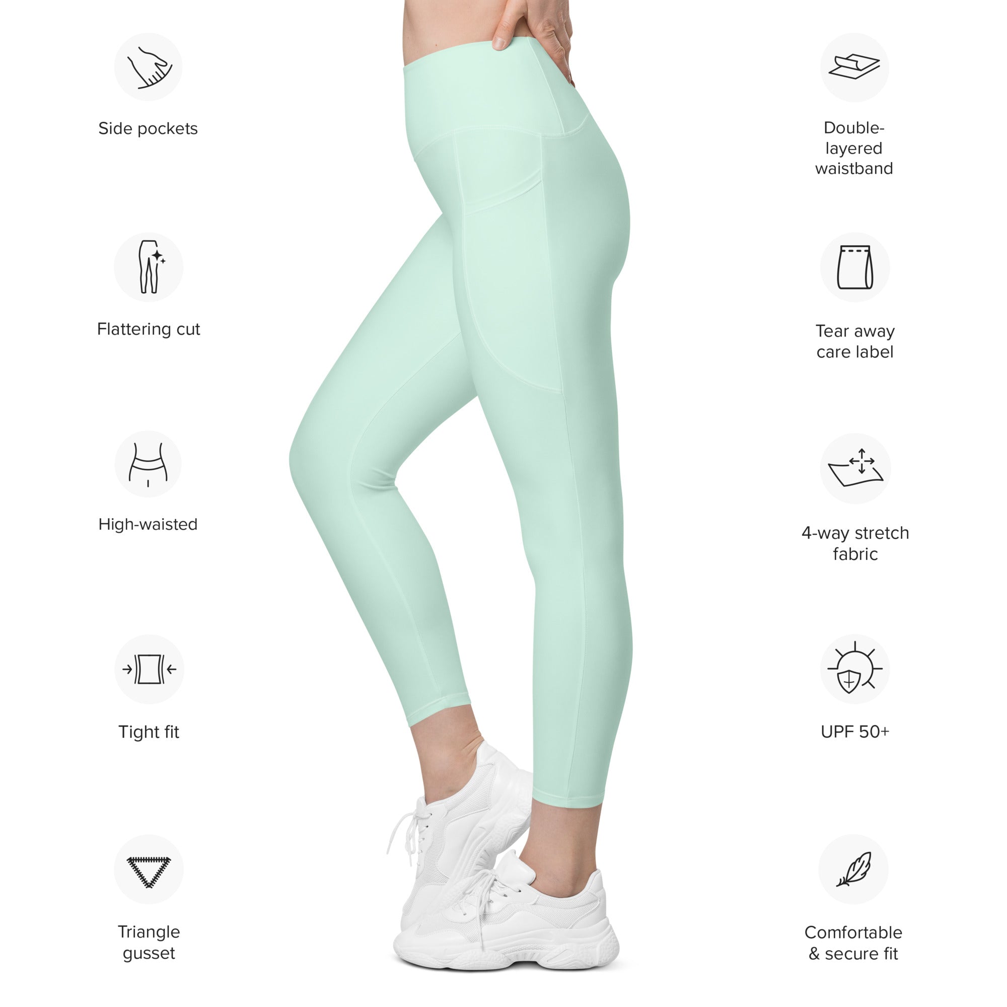 Peppermint Leggings with Pockets | All Sizes